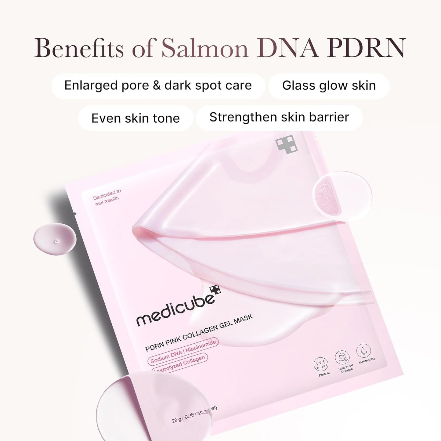 Medicube Salmon DNA PDRN Pink Collagen Jelly Gel Mask | Overnight Face Mask 