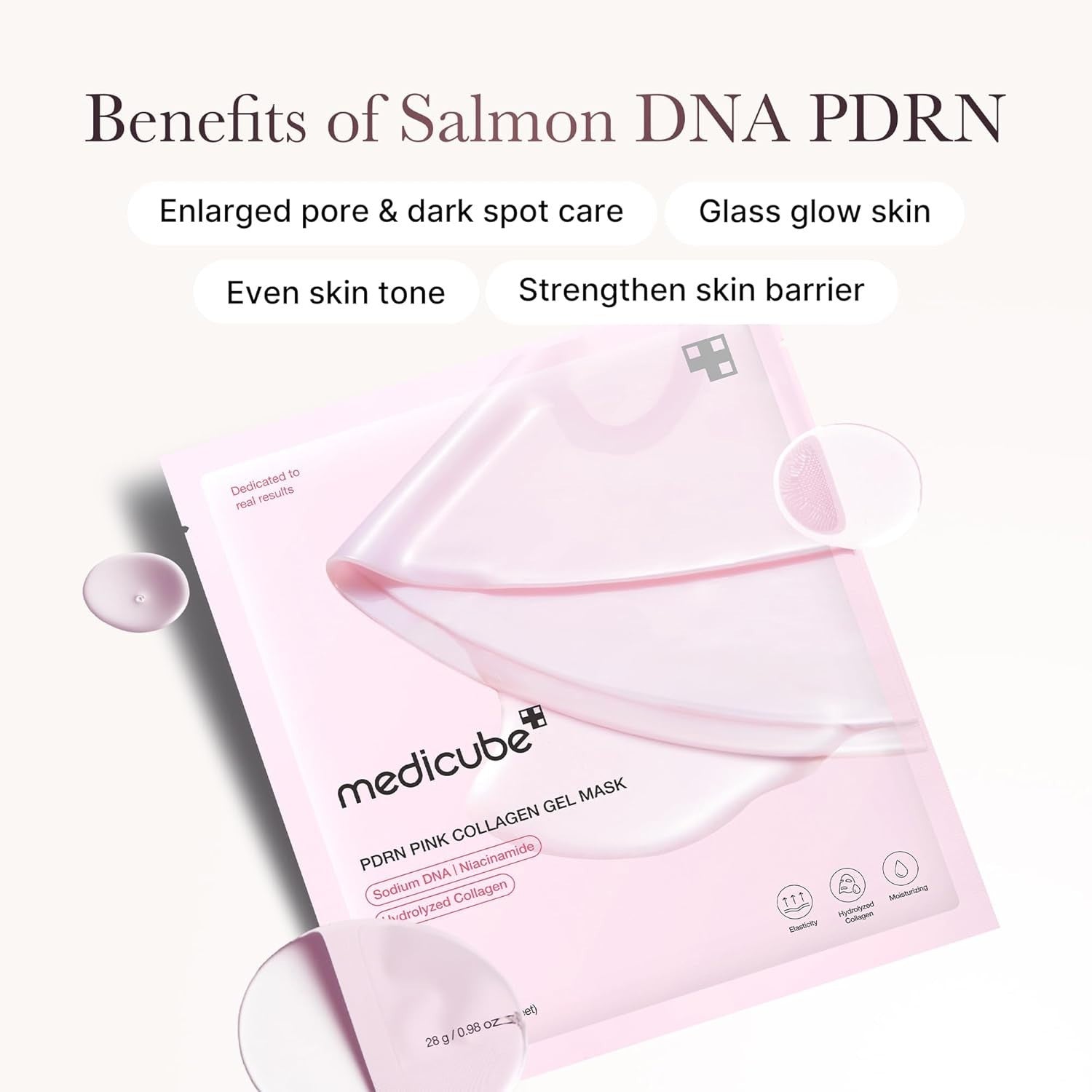 Medicube Salmon DNA PDRN Pink Collagen Jelly Gel Mask | Overnight Face Mask 