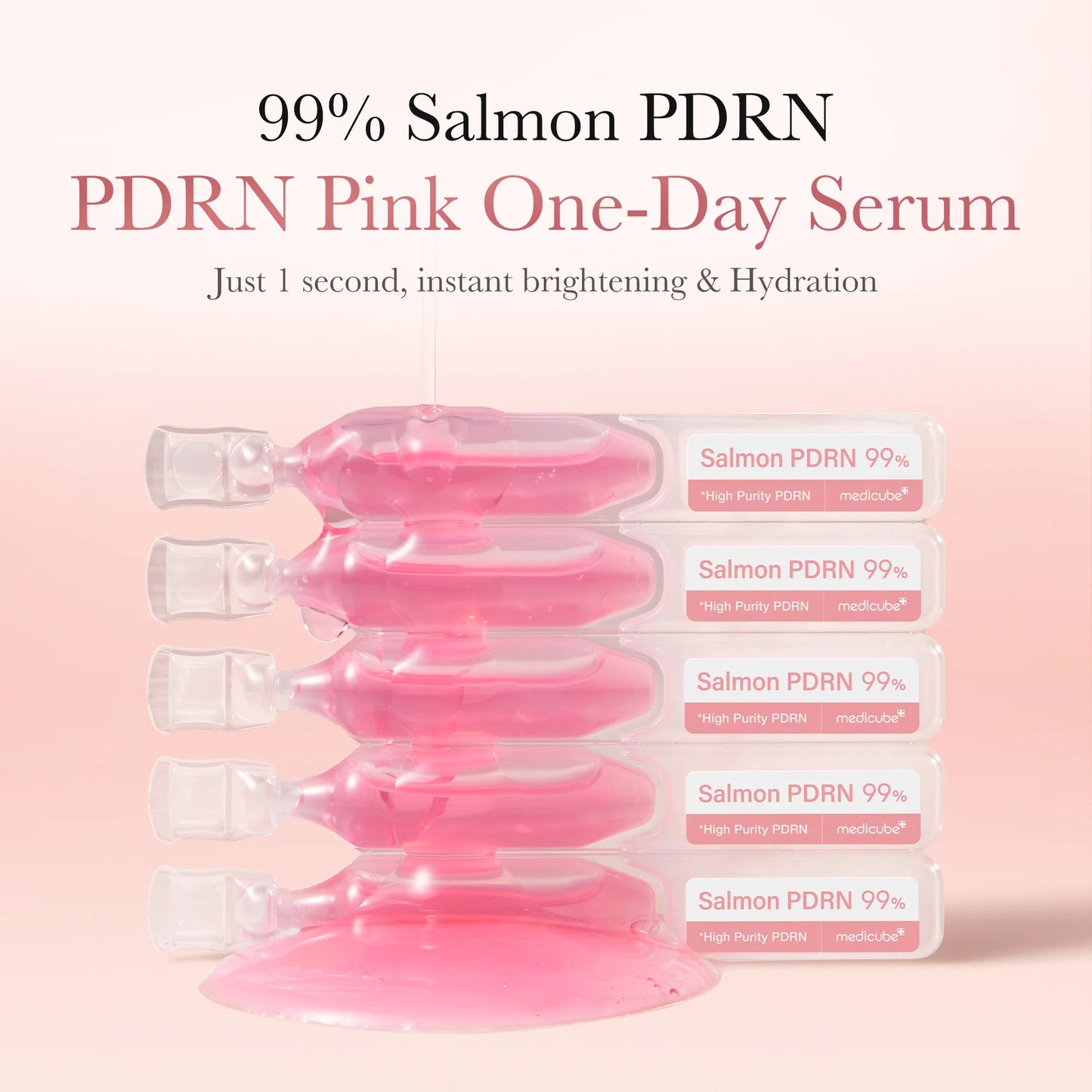 Medicube Salmon DNA PDRN Pink One Day Serum 99% Salmon DNA