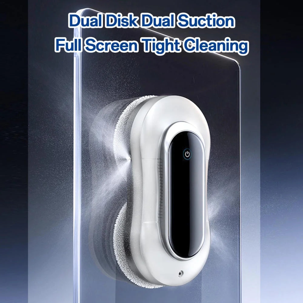 Window Robot Cleaner Four-Way Robotic Auto-Spray Window Cleaner Ultrasonic Water Spray Wall Cleaner Robot Window Cleaning Machine for Tiles Glass Door Supple