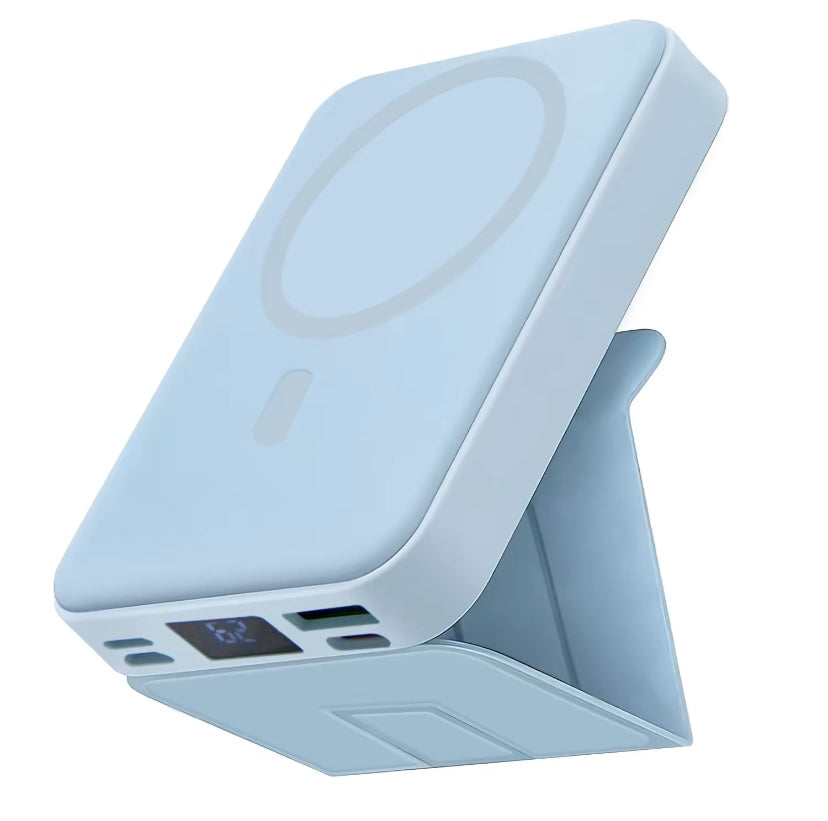 Power Bank Magnetic Portable Wireless Fastcharger 10000Mah Type - C Cable Leddisplay 22.5W PD Fast Charging Lightingmag-Safe Battery Pack for Iphone15 14 13 12 Mini Pro Pro Max Devices Digital