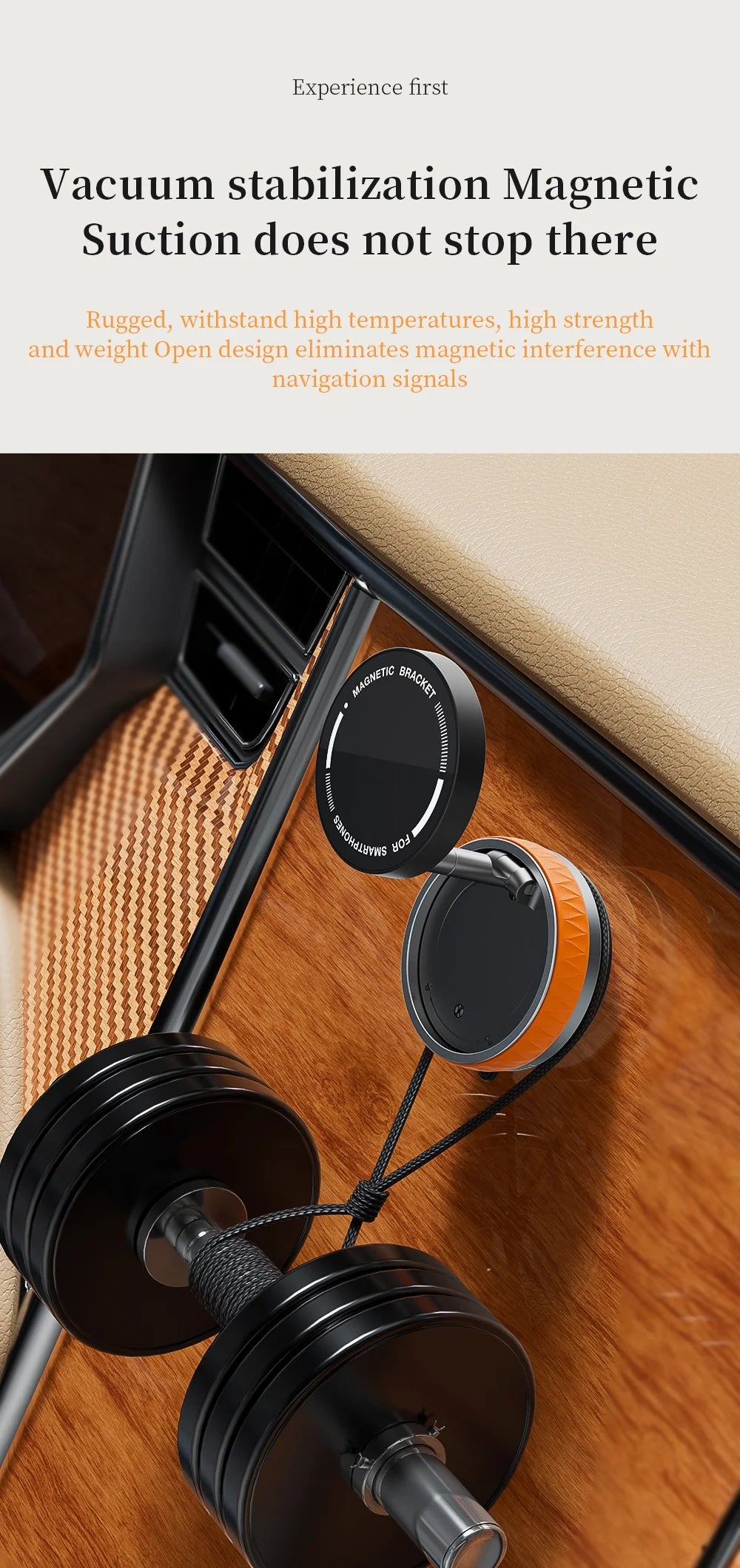 Magnetic Phone Holder, Upgraded Aluminum Alloy, 360 ° Rotatable and Foldable Design, with Vacuum Suction Cup - Perfect for Car Dashboard, Bathroom Tiles, and Glass Surfaces
