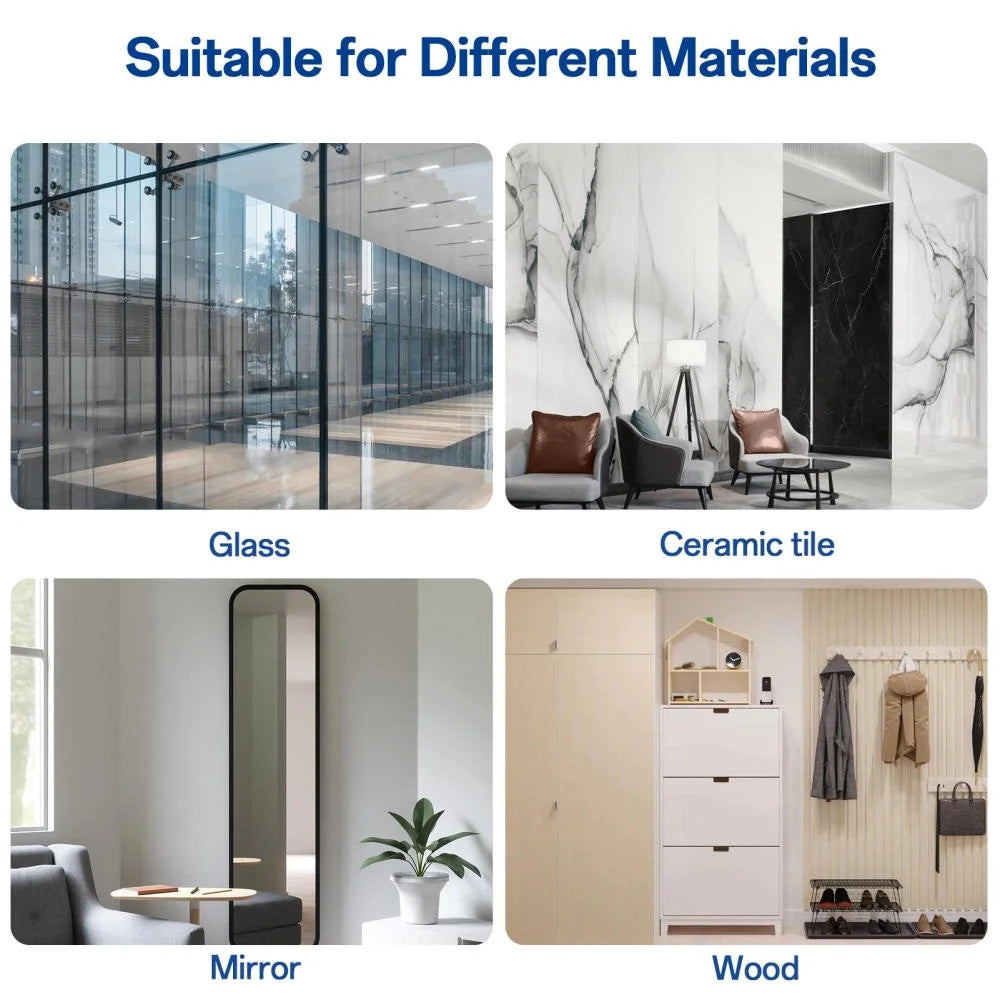 Window Robot Cleaner Four-Way Robotic Auto-Spray Window Cleaner Ultrasonic Water Spray Wall Cleaner Robot Window Cleaning Machine for Tiles Glass Door Supple