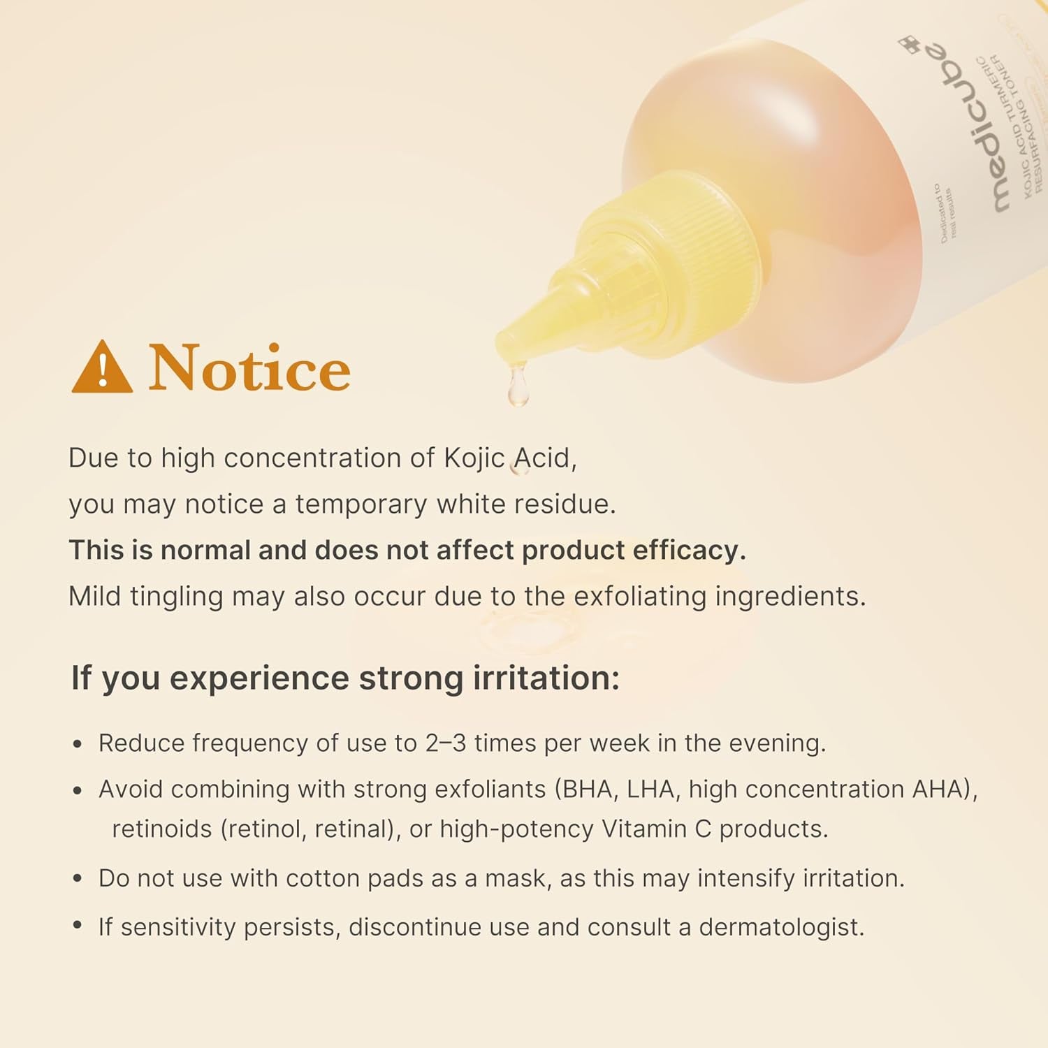 Kojic Acid Turmeric Smoothing Toner for Face & Body | Lightweight Toner for Balancing Uneven Skin Tone & Texture | Niacinamide, Glycolic Acid for Clear Glass Skin | 8.45 Fl.Oz