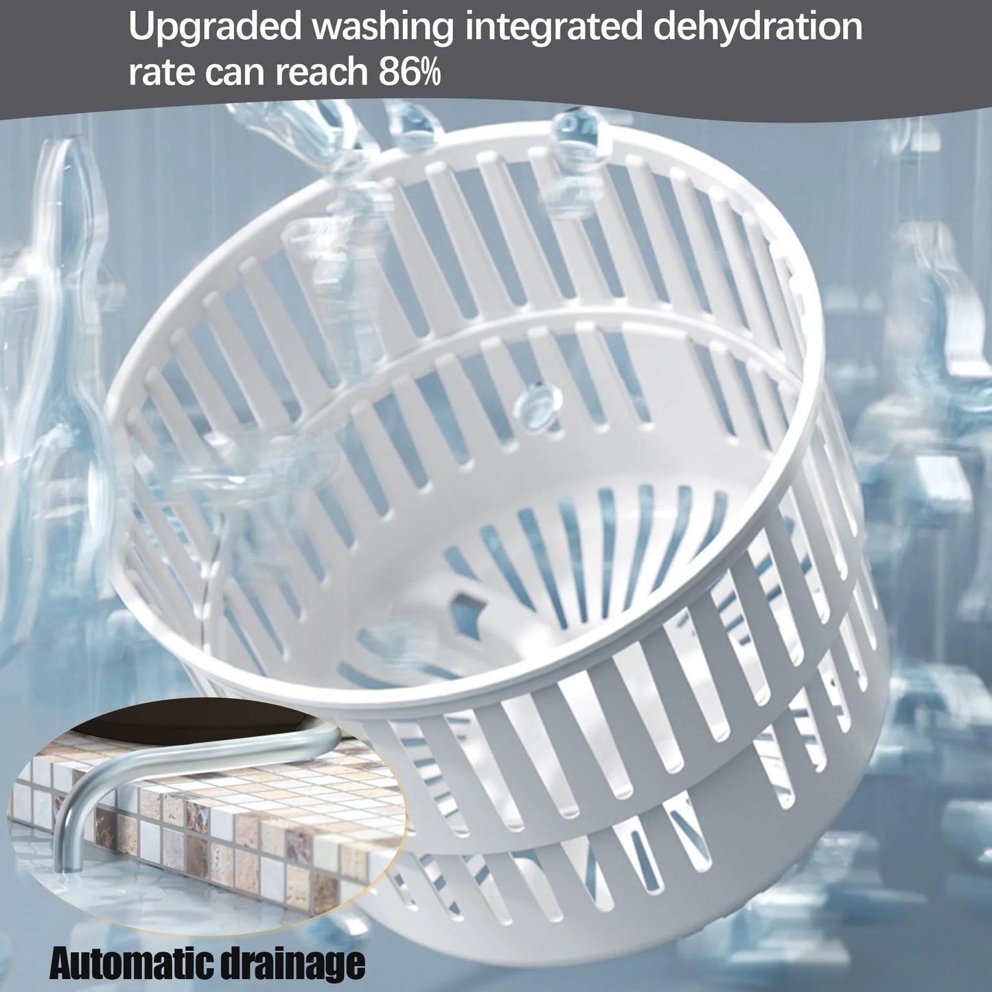 Portable Washing Machine, Mini Washer,15L Upgraded Large Capacity Foldable Washer.Deep Cleaning of Underwear, Baby Clothes and Other Small Clothes.Suitable for Apartments, Dormitories, Hotels