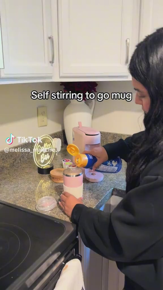 Self Stirring Coffee Mug with Lid Electric High Speed 400Ml Rechargeable Detachable